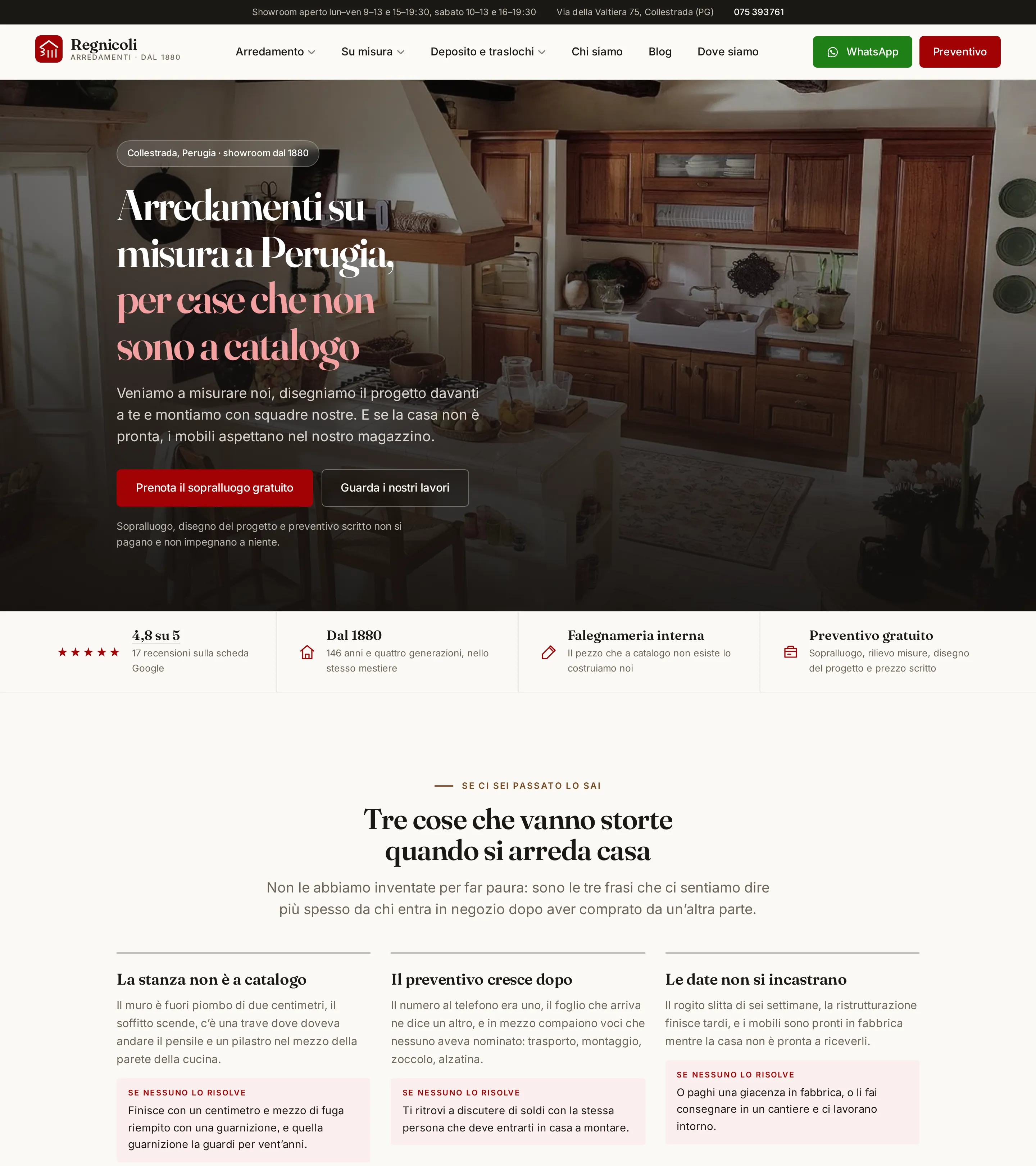 Pagina iniziale di Arredamenti Regnicoli